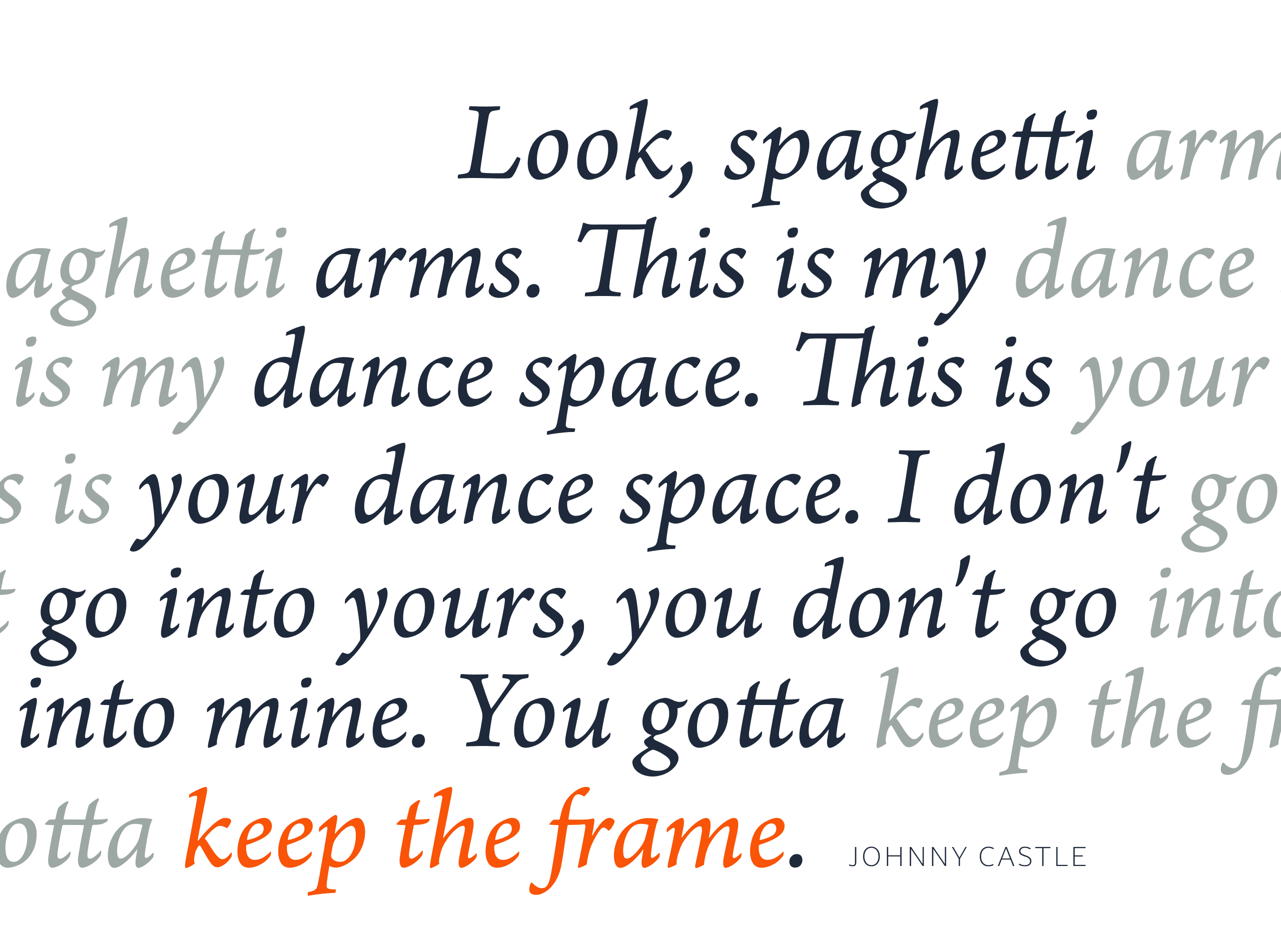 Spaghetti Arms Quote